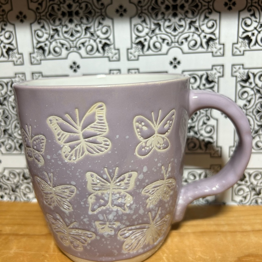 Global Design Lavender Butterfly Mug